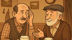 Vtip: Dvaja sklerotici pri pive...