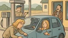 Vtip: Príde blondínka na pumpu...