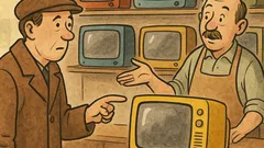 Vtip: Dobrý deň, máte farebné televízory?