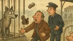 Vtip: V ZOO stojí opitý muž pri vlkovi