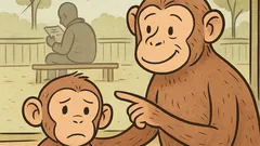 Vtip: Pýta sa opička: Mami, prečo sme škaredé?