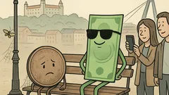 Vtip: Viete rozdiel medzi korunou a dolárom?