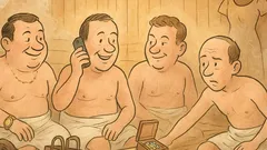 Vtip: Novozbohatlík v saune zdvihne mobil…