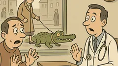 Vtip: Vidím svokru s krokodílom na vodítku