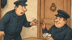Vtip: Dvaja policajti hrajú karty, klop!