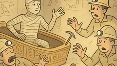 Vtip: Českí archeológovia zobudili múmiu v pyramíde