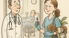 Vtip: Doktor pošle sestru na trinástku