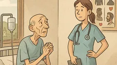 Vtip: Smrteľne chorý pacient sa pýta sestričky