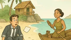 Vtip: Konzultant stroskotá na karibskom ostrove