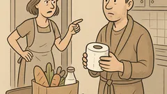 Vtip: Manželka mi vyčíta toaletný papier