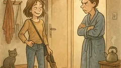 Vtip: Lenka príde domov nadránom