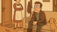 Vtip: Manžel: „Mám psí život!“