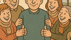 Vtip: Držali mu palce tak tesne...