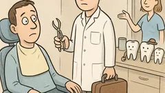 Vtip: U zubára: vytrhneme zuby múdrosti