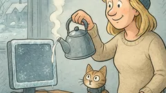 Vtip: Viete, prečo blondínka polieva počítač?