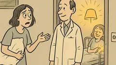 Vtip: Pacientka prosí o inú izbu