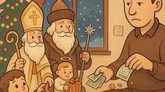 Vtip: Otecko, roznášajú darčeky Mikuláš?