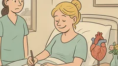 Vtip: Blondínka píše list z nemocnice...