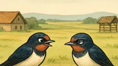 Vtip: Dve záhorácke lastovičky lietajú nízko