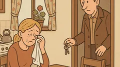 Vtip: Muž príde domov, blondínka plače