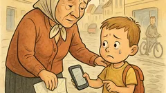 Vtip: Na ulici plače malý chlapček...