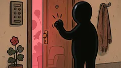 Vtip: Čo je čierne a klope na dvere?