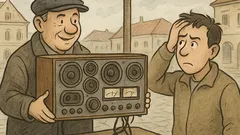 Vtip: Predám šesťhlavové stereo sovietskej výroby