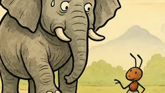 Vtip: Slon hovorí mravcovi „Nemotaj sa…“