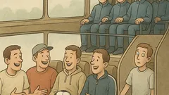 Vtip: Idú futbalisti na zájazd autobusom…