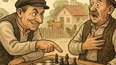 Vtip: Záhoráci hrajú šachy, padne „Mat!“