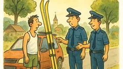 Vtip: Je leto, policajti stopnú vodiča