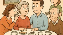 Vtip: Na rodinnom večierku, veľký vekový rozdiel…