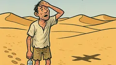 Vtip: Tri dni blúdi muž po púšti