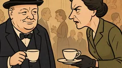Vtip: Churchill na večierku s poslankyňou