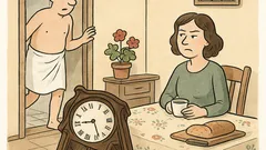 Vtip: Manžel vstal od stola…