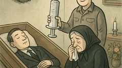 Vtip: Zomrie manžel pani Novákovej…