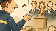 Vtip: Slušný vodič hádže kinder na politikov