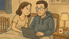 Vtip: Manželka šepká programátorovi: Chcem dieťa…