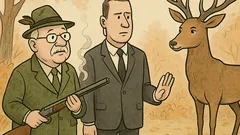 Vtip: Gašparovič na poľovačke vystrelí