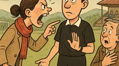 Vtip: Na futbale huláka žena na rozhodcu