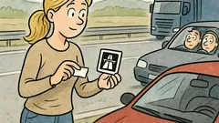 Vtip: Viete, kam blondínka lepí diaľničnú známku?