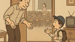 Vtip: Synček prvýkrát v škole…