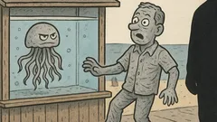 Vtip: Keď sa medúza pozrie na Chucka...