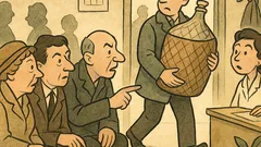 Vtip: Do čakárne vojde chlapík s demižónom…