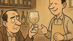 Vtip: Hosť vo vinárni namieta na víno