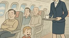 Vtip: V lietadle sa chlapec hral v uličke…