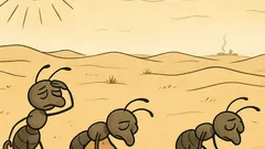 Vtip: Idú tri mravce po púšti...