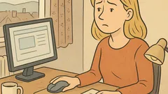 Vtip: Ako zistíš blondínku pri počítači?