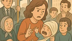 Vtip: V autobuse plače dieťa… no počkajte