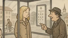 Vtip: Blondínka na zastávke čaká autobus